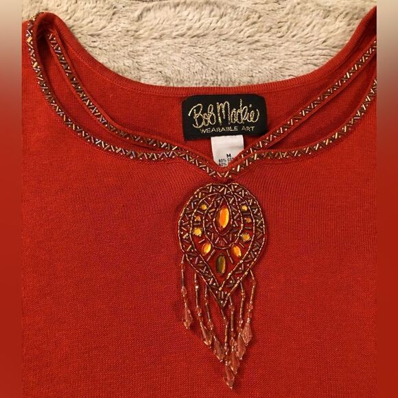 : : BOB MACKIE Embellished Soft Sweater : : - Picture 9 of 10